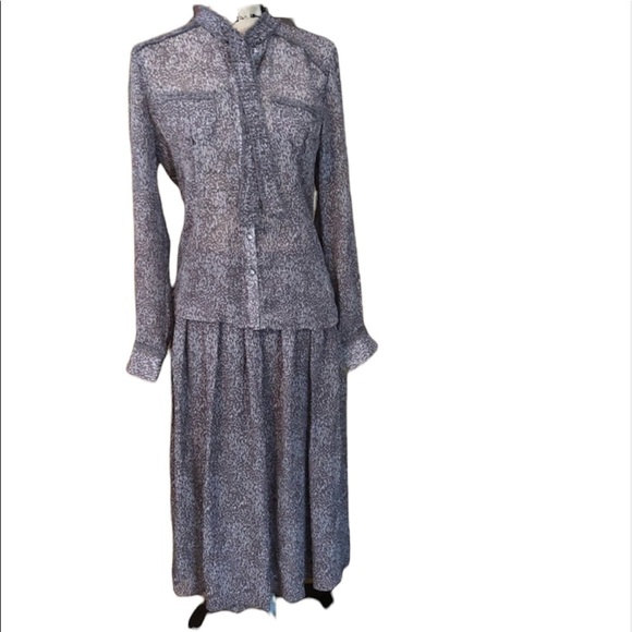 Bushwhacker Vintage NWT sheer purple skirt set - Picture 1 of 7